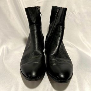 Topshop Black Leather ankle boots